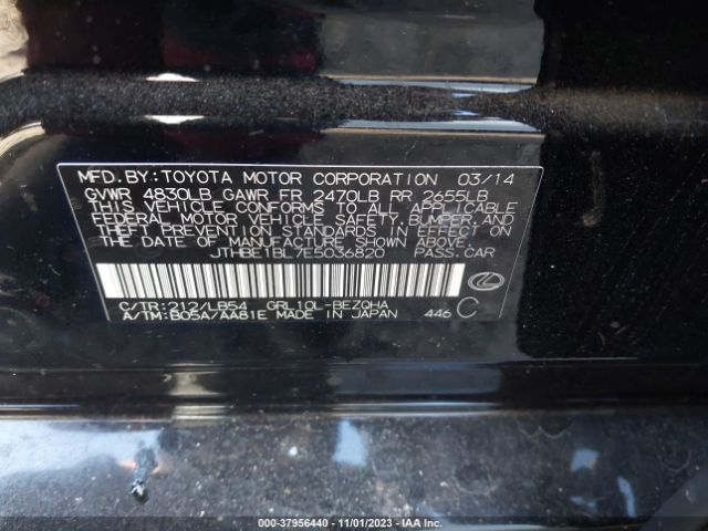 JTHBE1BL7E5036820 Lexus GS 350