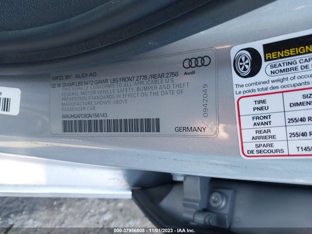 WAUHGAFCXGN156143 Audi A6 3.0t Premium Plus