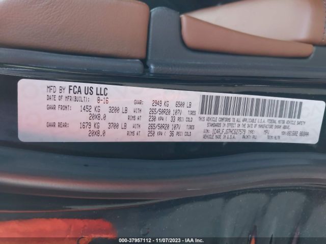 2017 JEEP GRAND CHEROKEE 1C4RJFJG7HC627579 Photo 8