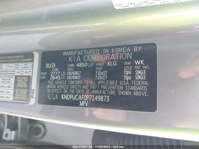 KIA Sportage Lx 2023 KNDPUCAF0P7149873 Image 9