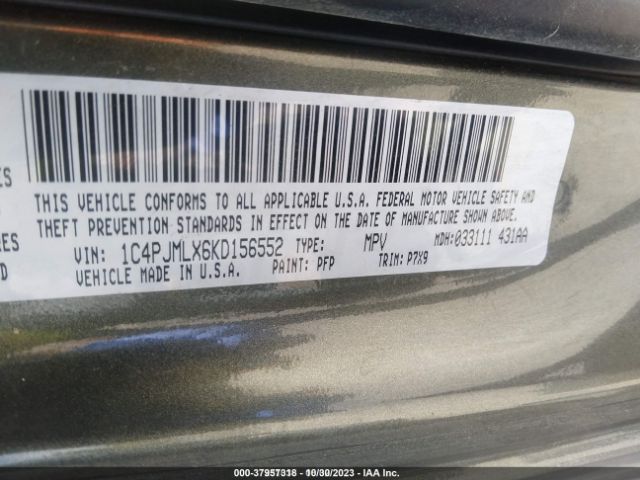 1C4PJMLX6KD156552 Jeep Cherokee Latitude Plus