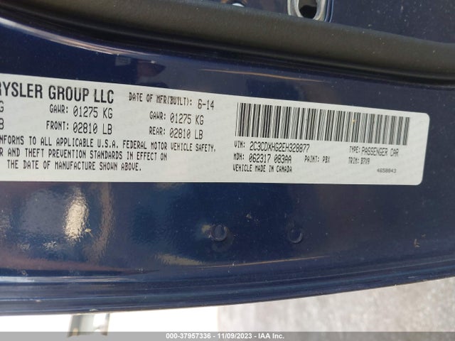 Dodge Charger Sxt 2014 2C3CDXHG2EH328877 Image 9