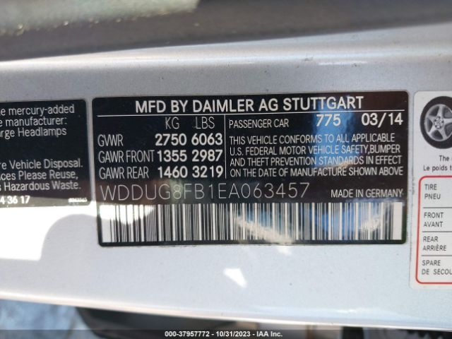 WDDUG8FB1EA063457 Mercedes-Benz S 550 4matic