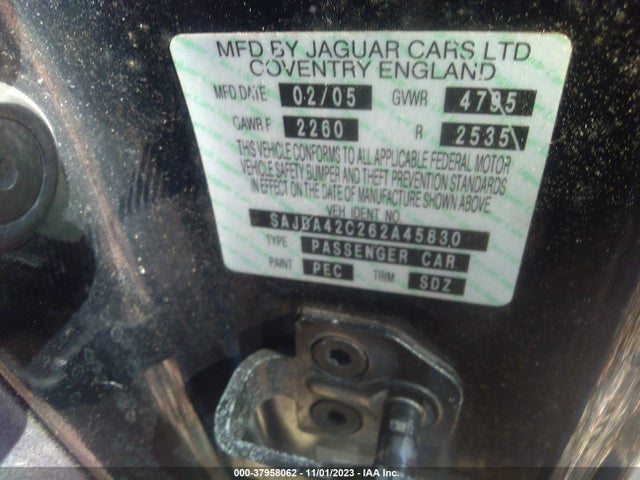 2006 JAGUAR XK8 SAJDA42C262A45830 Photo 8