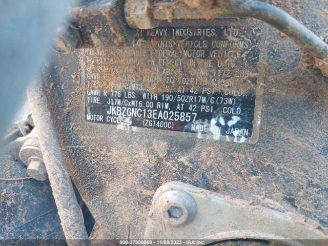 2014 KAWASAKI ZG1400 JKBZGNC13EA025857 Photo 9