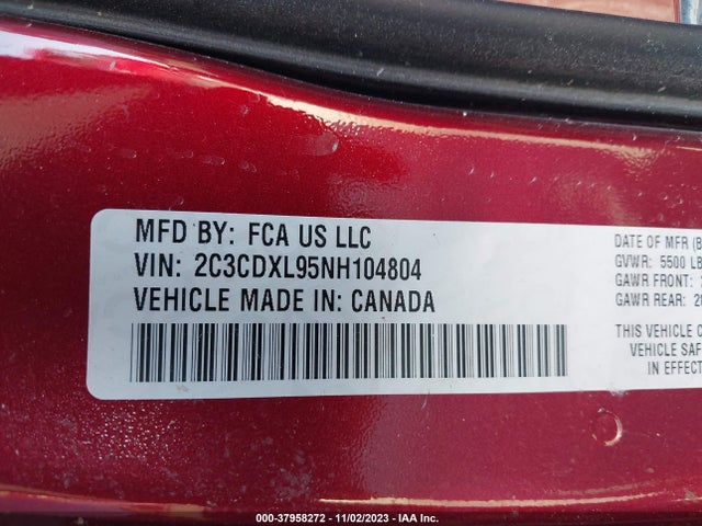 Dodge Charger Srt Hellcat Widebody 2022 2C3CDXL95NH104804 Image 9