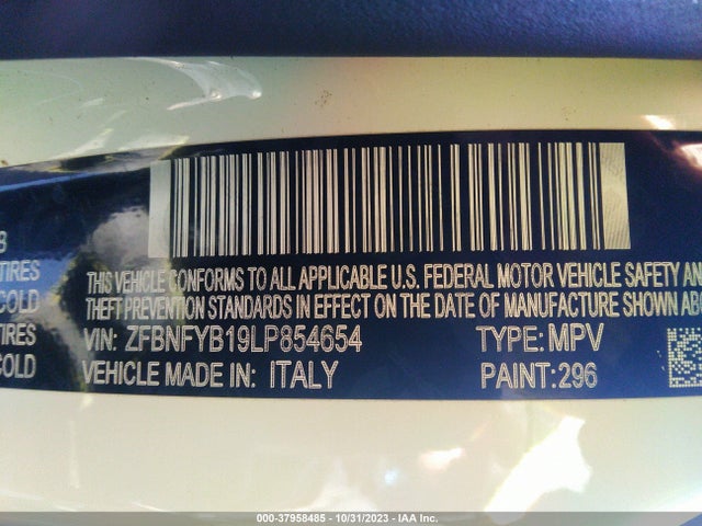 2020 FIAT 500X ZFBNFYB19LP854654 Photo 8