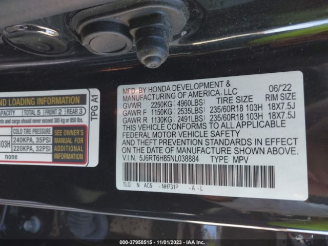2022 HONDA CR-V 5J6RT6H85NL038884 Photo 8