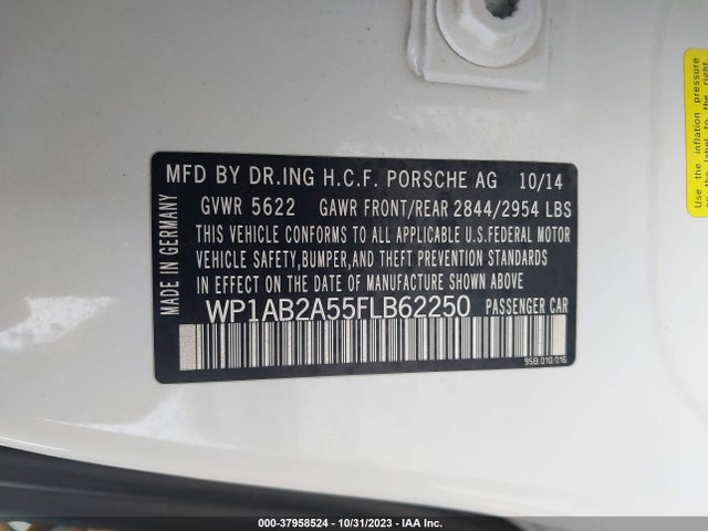 2015 PORSCHE MACAN WP1AB2A55FLB62250 Photo 8