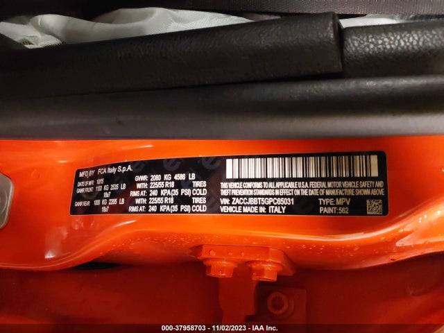 ZACCJBBT5GPC65031 Jeep Renegade 75th Anniversary