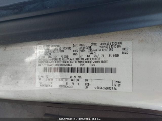 1FTBW2CM8HKB56045 Ford Transit-350