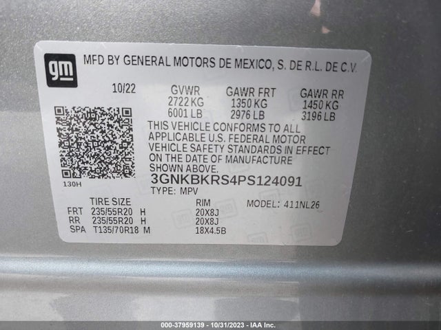 Chevrolet Blazer Awd Rs 2023 3GNKBKRS4PS124091 Image 9