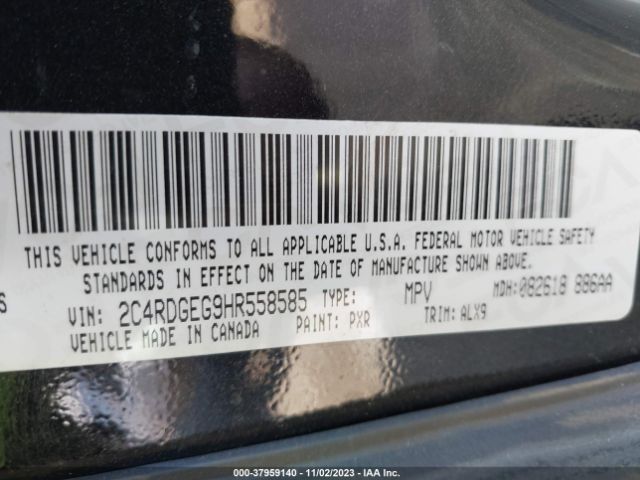 2C4RDGEG9HR558585 Dodge Grand Caravan Gt