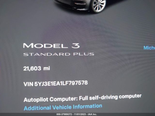 5YJ3E1EA1LF797578 Tesla Model 3 Standard Range Plus