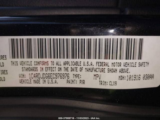 1C4RDJDG6EC976976 Dodge DURANGO LIMITED