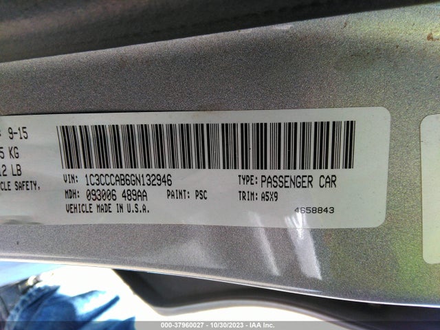 Chrysler 200 Limited 2016 1C3CCCAB6GN132946 Image 9