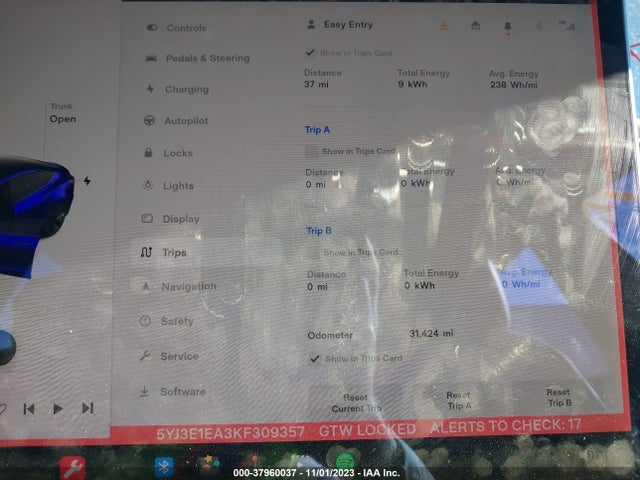 Tesla MODEL 3 2019 5YJ3E1EA3KF309357 Image 19