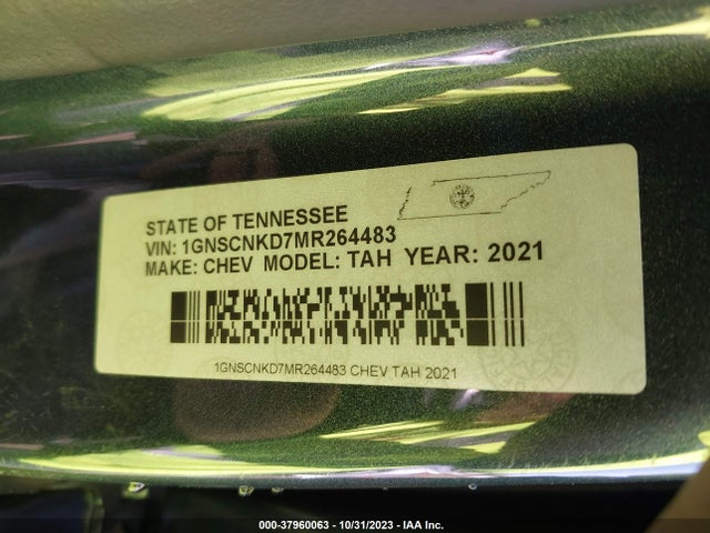 Chevrolet Tahoe 2wd Lt 2021 1GNSCNKD7MR264483 Image 9