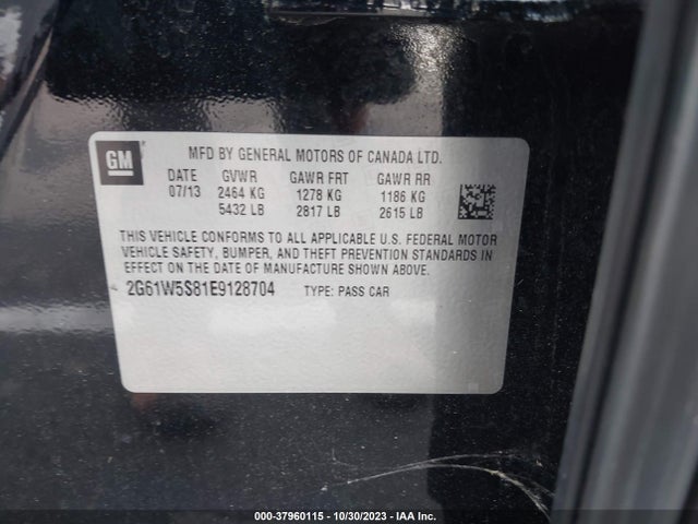 Cadillac Xts Vsport Platinum 2014 2G61W5S81E9128704 Image 9