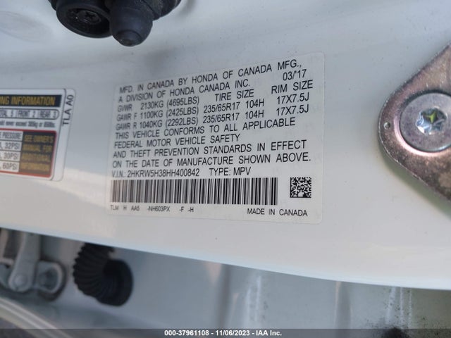 Honda CR-V LX 2017 2HKRW5H38HH400842 Image 9