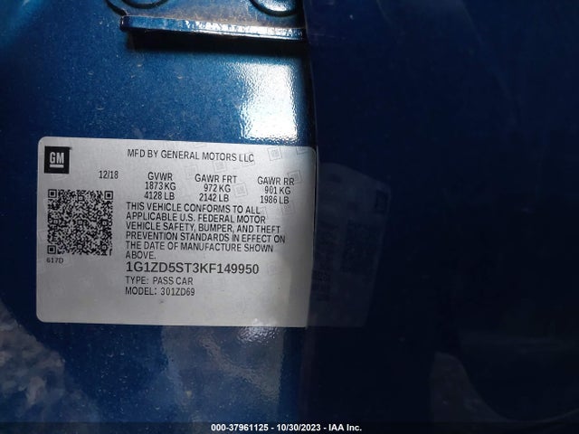 Chevrolet MALIBU LT 2019 1G1ZD5ST3KF149950 Image 9