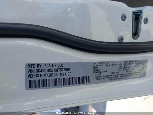 Jeep Compass Limited 4x4 2021 3C4NJDCB7MT528568 Image 9