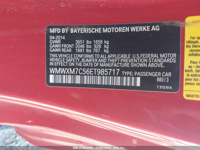 2014 MINI HARDTOP WMWXM7C56ET985717 Photo 8