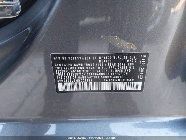 3VWC57BU9MM009299 Volkswagen Jetta 1.4t R-line/1.4t S