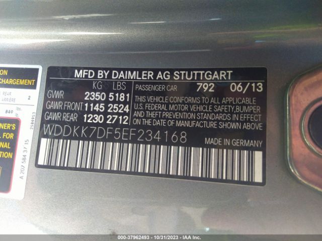 WDDKK7DF5EF234168 Mercedes-Benz E 550