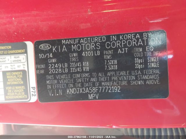 KNDJX3A58F7772192 KIA Soul !