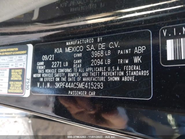 2021 KIA FORTE 3KPF44AC5ME415293 Photo 8