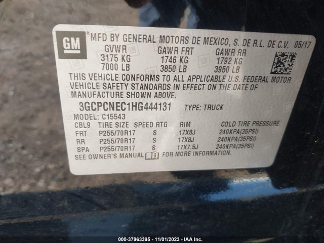 Chevrolet Silverado 1500 Ls 2017 3GCPCNEC1HG444131 Image 9