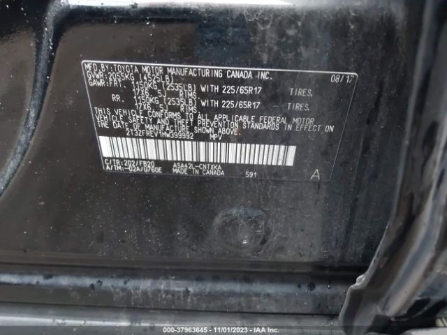 2T3ZFREV1HW399992 Toyota RAV4 LE