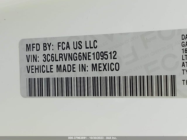 RAM Promaster Cargo Van 2022 3C6LRVNG6NE109512 Image 9