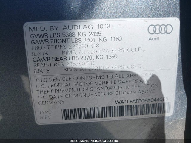 WA1LFAFP0EA044095 Audi Q5 Premium Plus