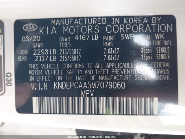 KNDEPCAA5M7079060 KIA Seltos Lx