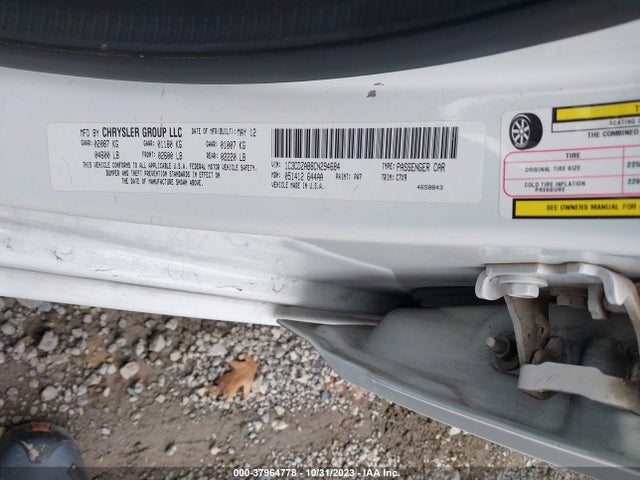 2012 DODGE AVENGER SE VIN: 1C3CDZAB8CN294684