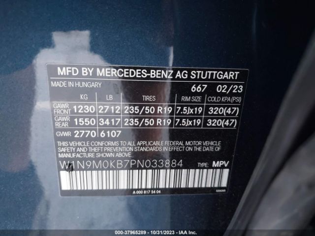 2023 MERCEDES-BENZ EQB 300 SUV W1N9M0KB7PN033884 Photo 8