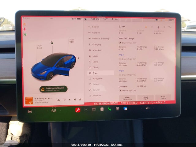 Tesla Model 3 Long Range Dual Motor 2022 5YJ3E1EB0NF115611 Image 18