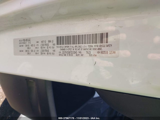 3C6TRVDG6FE519343 RAM Promaster 2500 High Roof