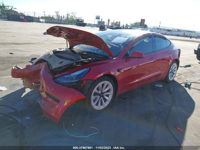 Tesla Model 3 Long Range 2022 5YJ3E1EB7NF208402 Image 2
