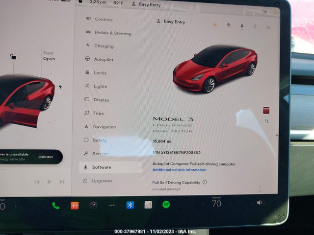 Tesla Model 3 Long Range 2022 5YJ3E1EB7NF208402 Image 7