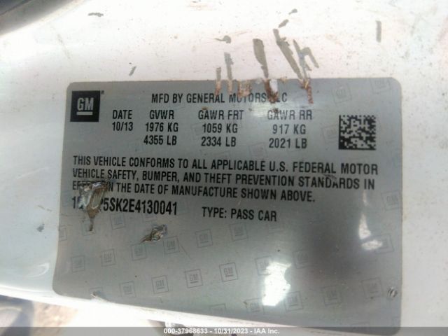 1G4PP5SK2E4130041 Buick Verano