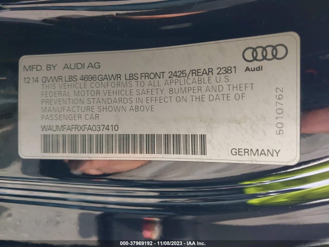 Audi A5 Premium Plus 2015 WAUMFAFRXFA037410 Image 9