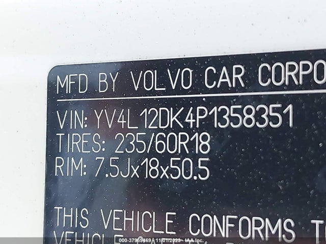 YV4L12DK4P1358351 Volvo Xc60 B5 Core