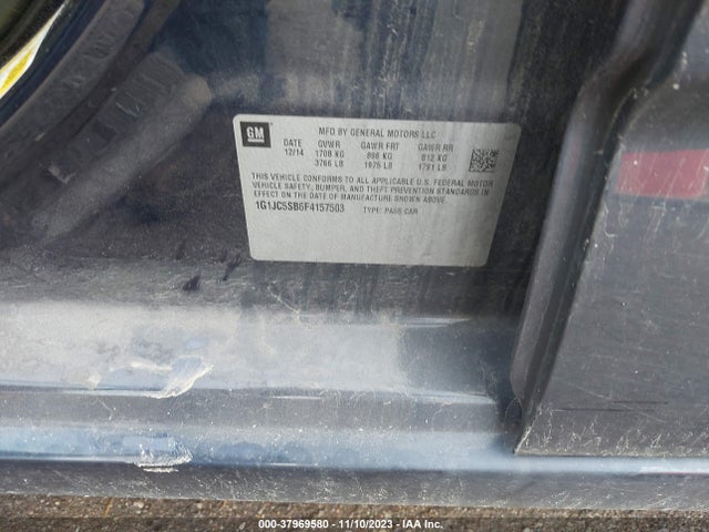 Chevrolet Sonic Lt Auto 2015 1G1JC5SB6F4157503 Image 9