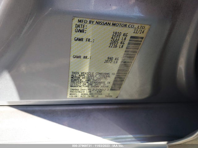 Nissan Altima 2.5 Sv 2015 1N4AL3AP2FC220021 Image 9