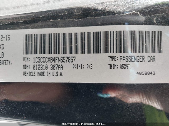 Chrysler 200 Limited 2015 1C3CCCAB4FN657857 Image 9