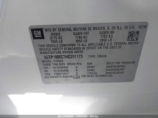 GMC Sierra 1500 Sle 2017 3GTP1MEC7HG291173 Image 9