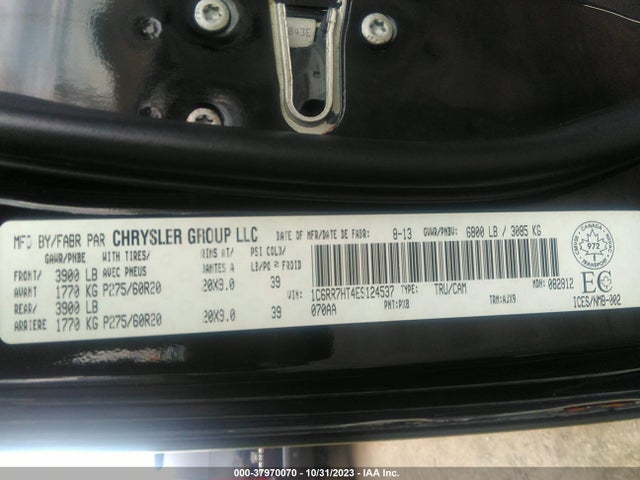 RAM 1500 Sport 2014 1C6RR7HT4ES124537 Image 9